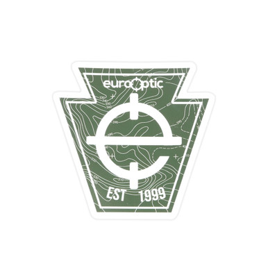 EuroOptic Keystone Custom Vinyl Decal 3.5" x 3.18"