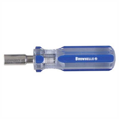 Brownells Magna-Tip #81 Solid Handle Screwdriver Handle 1.25in Diameter, 8in Long Blue
