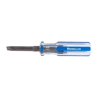 Brownells #20 Fixed Blade Gunsmith's Screwdriver .360 Shank .060 Blade