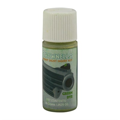 Brownells Front Sight Pigment Green 0.05 Oz Replacement For Front Sight Insert Kit