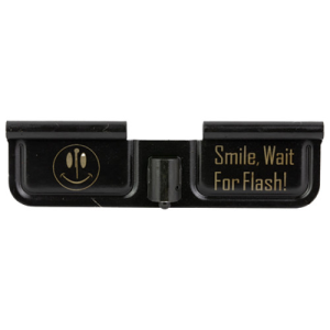 Battle Arms Development BAD Dust Cover Laser Engraved Black AR-15 Smile/Wait Flash