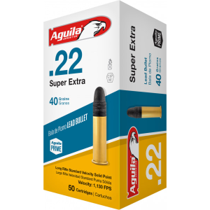 Aguila 1B222332 Standard Velocity 22 Long Rifle (LR) 40 GR Solid Point - 1B220332 - 2000 Round Case