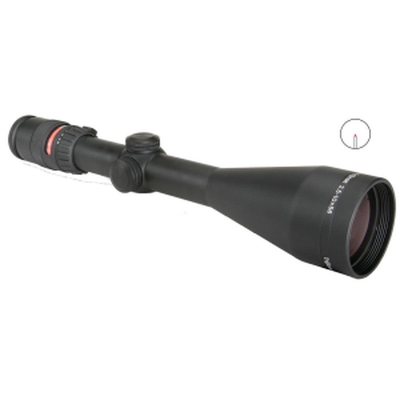 AccuPoint 2.5-10x56 Riflescope w/ BAC, Red Triangle Post Reticle, 30mm Tube