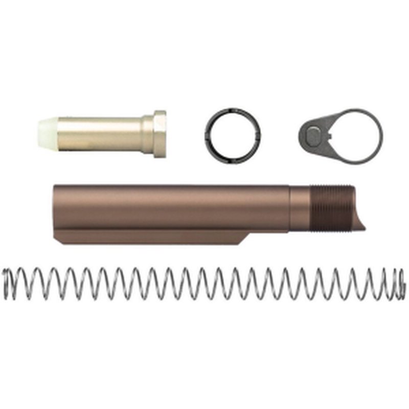Aero Precision Enhanced Mil-Spec LR-308 Carbine Buffer Tube Kit Aluminum Anodized Kodiak Brown