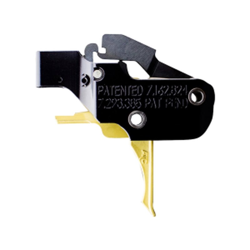 American Trigger Corp. AR Gold Adjustable AR-10 Two Stage Trigger Flat