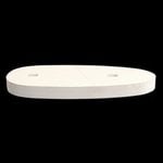 100 Straight Stock Spacer 1/2" Thick White Length-Of-Pull Spacer