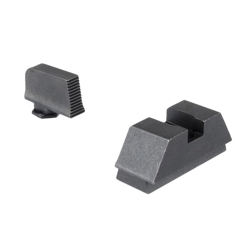 Ameriglo 2L Tall Optic Compatible Serrated Sight Set Glock Front & Rear Sights