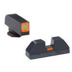 AmeriGlo GL-626 Glock Gen 1-4 Green Tritium Outline Orange Square Rear Sight