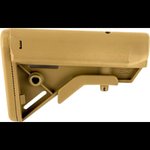 B5 Systems BRV1086 Bravo Stock Coyote Brown Synthetic for AR-15, M4 with Mil-Spec Receiver Extension (Tube Not Included)