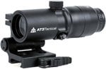 AT3 Tactical 4x Red Dot Magnifier w/ Flip-to-Side Mount