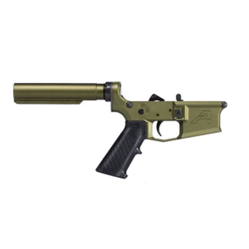 Aero Precision M4E1 Carbine Complete AR-15 Lower Receiver - No Stock & A2 Grip - ODG Anodized