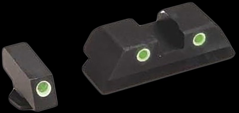 Ameriglo Classic Green Tritium Sight Set Glock Gen 1-4 9mm/.40/.380 Gen 5 10mm/.45