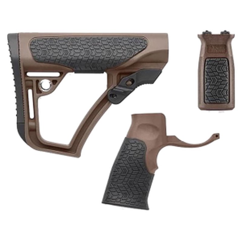 Daniel Defense AR-15 Furniture Set M-LOK Grip Mil-Spec+ Stock Brown