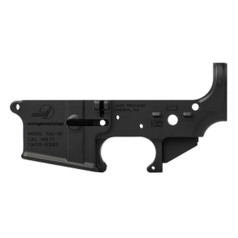Aero Precision AR15 Stripped Lower Receiver, Special Edition: Tacoma Heritage - Anodized Black
