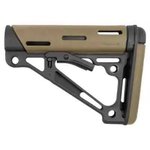 Hogue OverMolded AR-15 Collapsible Buttstock for Commercial Buffer Tube Flat Dark Earth Rubber