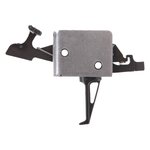 CMC Triggers 92504 Drop-In Two-Stage Flat Trigger with 2 lbs Draw Weight & Black/Silver Finish for AR-15/AR-10