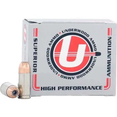 Underwood 380 ACP 90gr JHP 20rd Ammo (10 Boxes per Case)