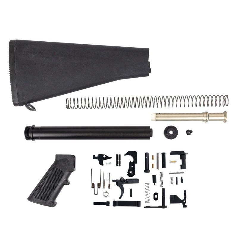 Palmetto State Armory A2 Rifle Lower Build Kit, Black