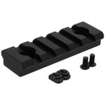 Tacfire 5-Slot Picatinny M-LOK Rail Section Black 2 in