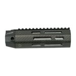 LANCER LCH5 Carbine Length 6" Full Top Rail AR15 Handguard | Black Carbon Fiber