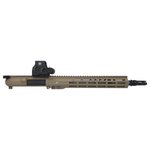 Blackout Defense .223 Wylde 13.9 inch Barrel Carbine Mid Length Fixed Gas Block Slick Side FDE Upper Receiver w/ Eotech EXPS2-0
