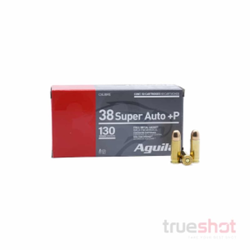 Aguila 38 Super +P FMJ 130 Grain Ammunition