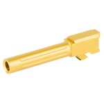 Agency Arms Mid Line Fluted Barrel, Glock 19 Gen 5, 9mm Gold TiN