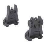 Meprolight FUBS Flip Backup Sights Tritium Green 2-Dot Rear Black