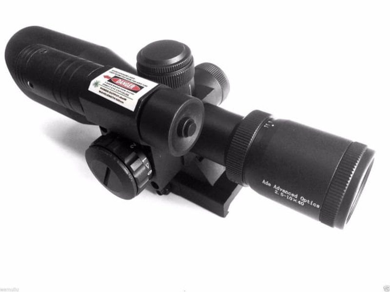 ADE Advanced Optics 2.5-10x40mm Rifle Scope, 40mm