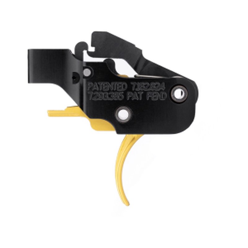 American Trigger Corp. AR Gold Adjustable AR-10 Two Stage Trigger Curved