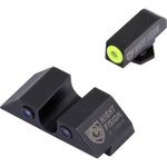 Night Fision GLK001014YGZ Glock Night Sight Set Square Front U-Notch Rear