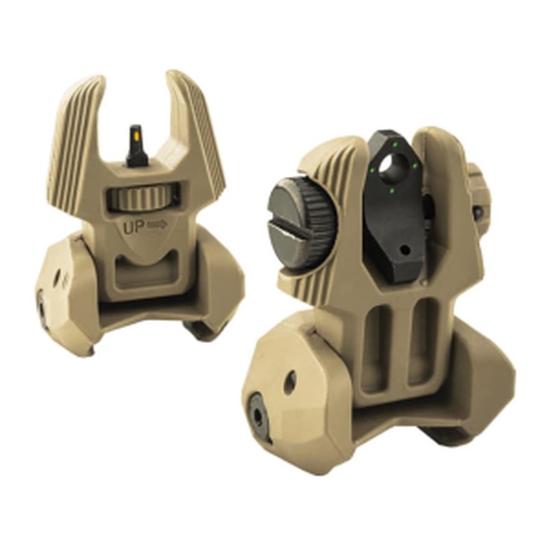 Meprolight FRBS AR-15 Sight Set Tan 4 Dot Rear