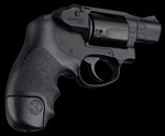 Hogue OverMolded Tamer Black Grip for SW J Frame Bodyguard