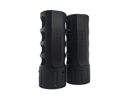 Hawkins Precision Tank ST Self-Timing Muzzle Brake 6.5mm Creedmoor 5/8-24 Black Nitride