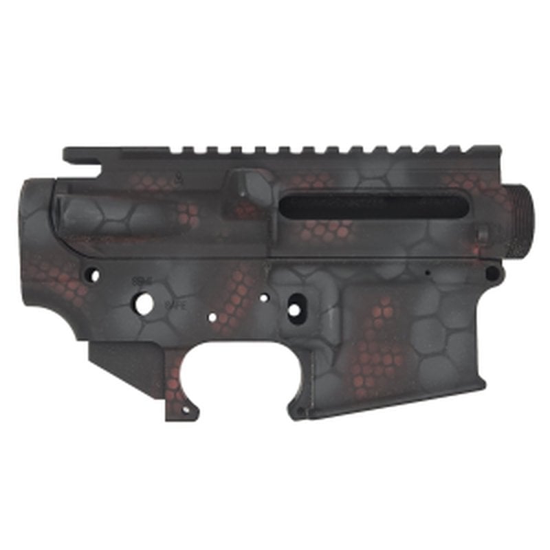 Daniel Defense DDM4 Receiver Set AR-15 Rattlecan Cerakote Red Crocodile