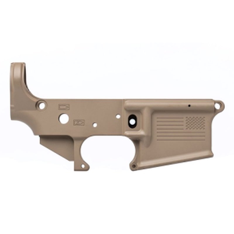Aero Precision AR15 Stripped Lower Receiver, Special Edition: Freedom - FDE Cerakote