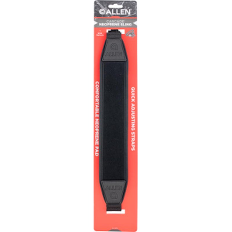 Allen 8211 Cascade Sling made of Black Neoprene with 1" W, Adjustable Design & 1" Swivels for Rifles
