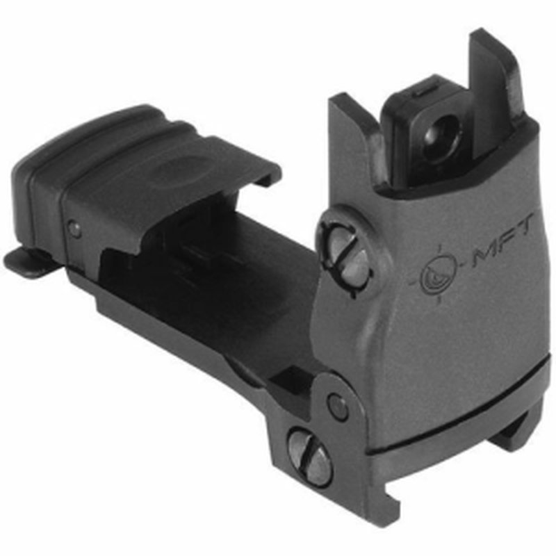 Mission First Tactical BUPSWR Rear Backup Flip-Up Sight (Polymer, Windage Adj) Black