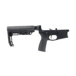 BC-15 | Multi-caliber Complete Billet Lower Assembly | Black Anodized | MFT BattleLink Stock & Grip | 3 lb Trigger