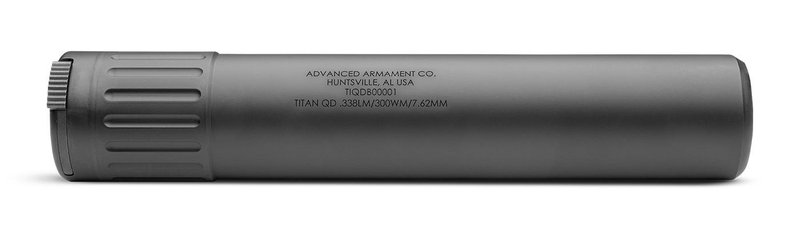 AAC Titan-QD .338 Lapua Silencer 90-Tooth QD Mount 10in Black Cerakote
