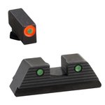 AmeriGlo GL-817 Trooper Glock Night Sight Set Green Tritium 3-Dot