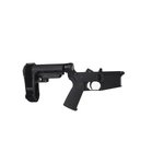 BC-15 | Complete Pistol Lower Assembly With Pistol Brace | Multi-Caliber (Black Anodized)