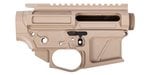 Palmetto State Armory PSA Custom Series Billet AR-15 Receiver Set w/ Ambi Bolt Release Tan