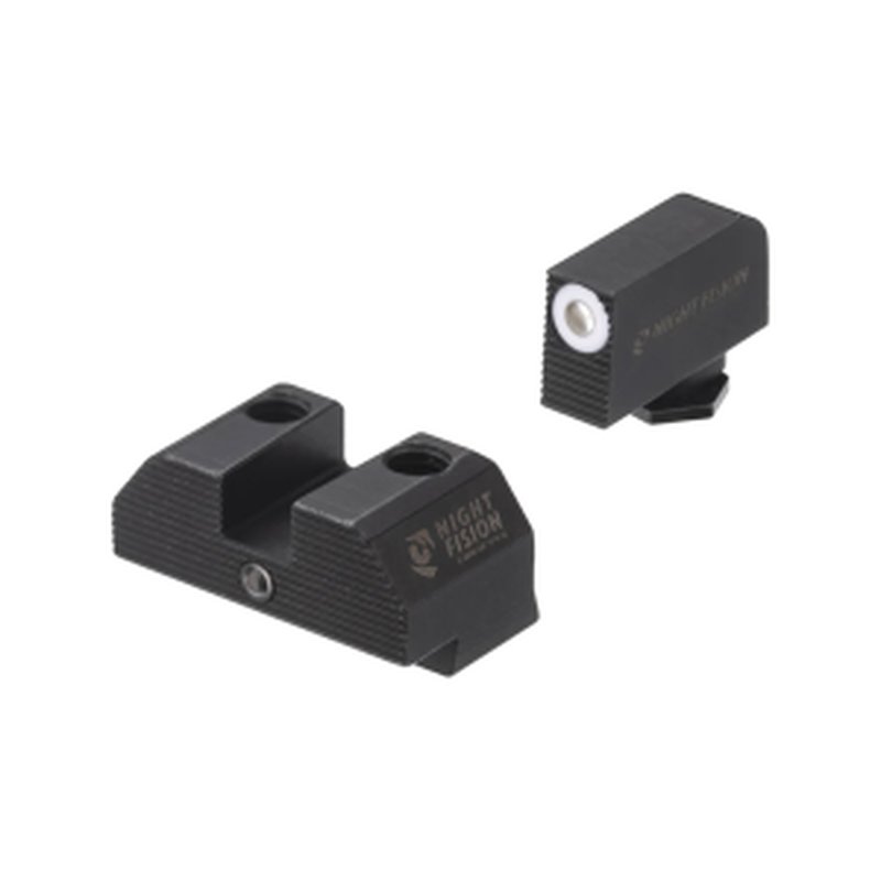 Night Fision Accur8 Front/Rear Night Sight Set for Glock 17/19/34 (GLK-001-015-WGZG)
