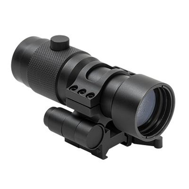 NCSTAR 3X Magnifier w/Flip to Side QR Mount SMAG3XFLP