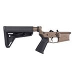 Aero Precision M4E1 Complete Lower Receiver with MOE Grip & SL Carbine Stock - Kodiak Brown Anodized
