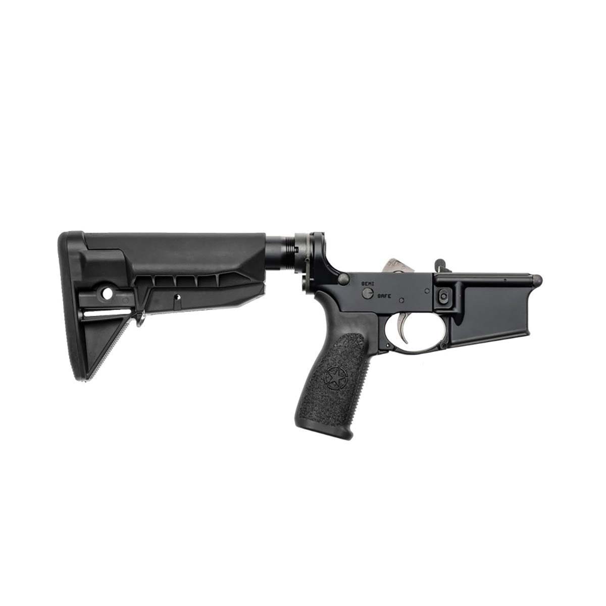 Bravo Company MK2RMS-M1T0 Complete Lower Receiver SOPMOD Stock 5.56x45mm Black