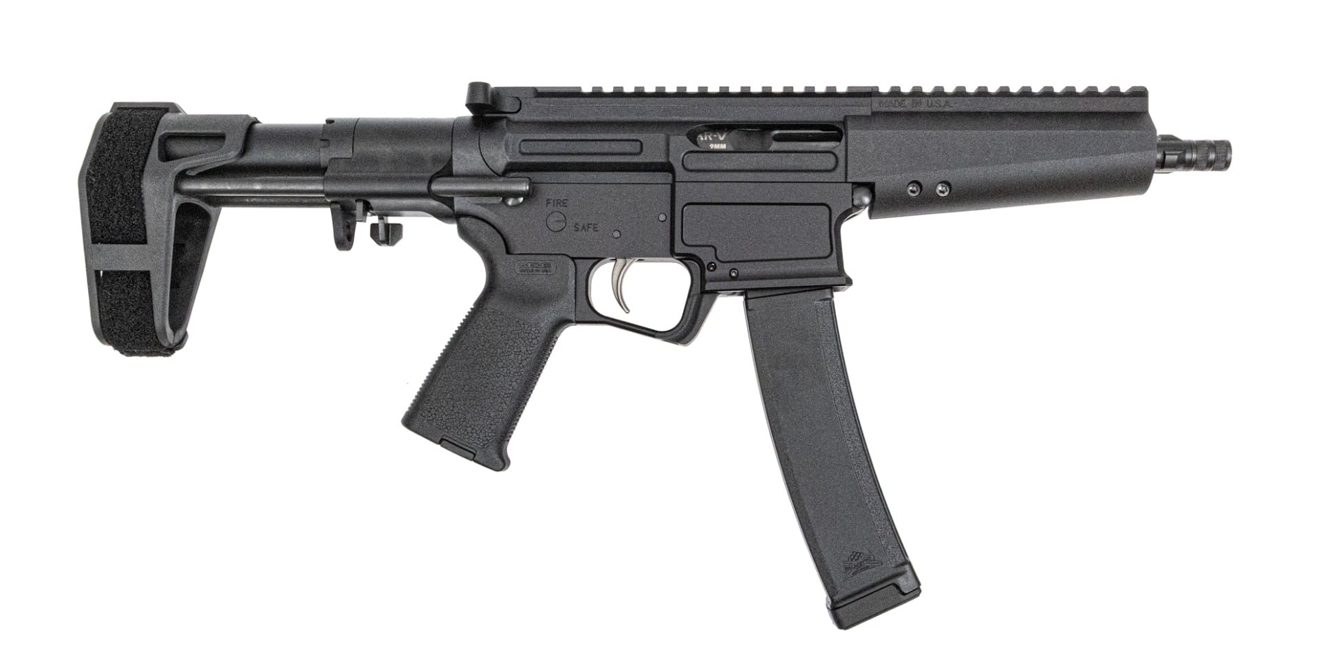 Palmetto State Armory PSA AR-V 7 Inch 9mm Tri-Lug Nitride Barrel 1/10 Twist
