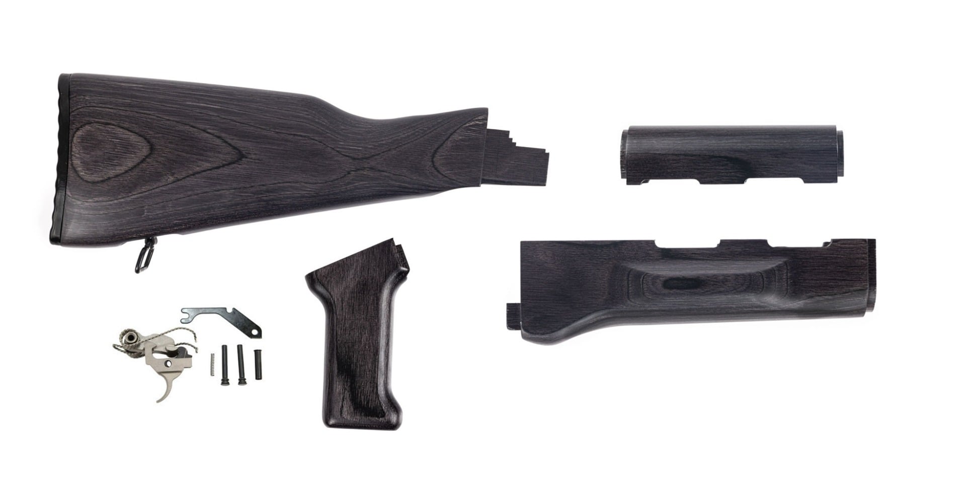 PSA AK-47 Voodoo furniture set w/ PSAK-47 enhanced Nickel Boron FCG