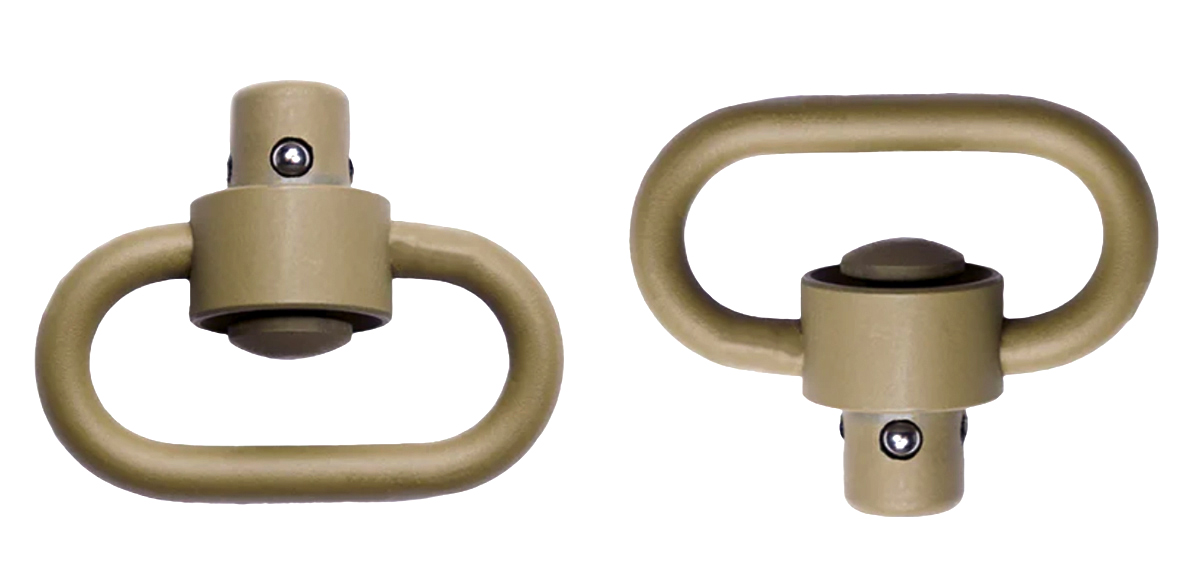 PSA Custom Heavy-Duty Push-Button Sling Swivels Desert Sand Cerakote